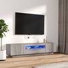 vidaXL 2 Piece TV Cabinet Set with LED Lights Grey Sonoma Engineered Wood