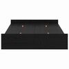vidaXL Storage Bed Frame Black Oak 120 x 200 cm Engineered Wood