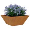 vidaXL Garden Planter 5 pcs Rusty 35 x 35 x 15 cm Weathering Steel