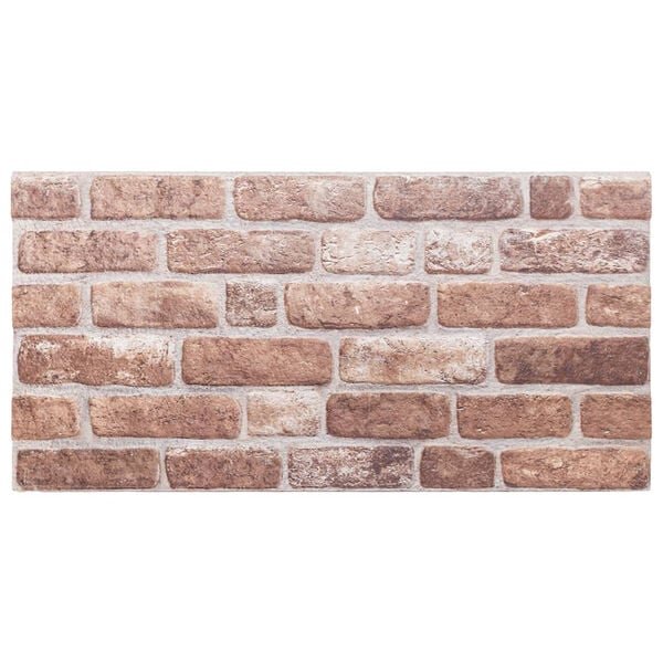 vidaXL 3D Wall Panels 10 pcs Brown 100x50 cm EPS