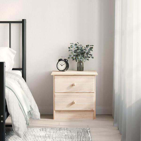 vidaXL Bedside Cabinet ALTA 41x35x41 cm Solid Wood Pine