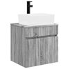 vidaXL Wall-mounted Sink Vanity Grey Sonoma 49 x 41 x 63 cm