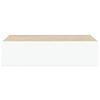 vidaXL Wall-mounted Drawer Shelf Oak and White 40x23.5x10cm MDF