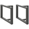 vidaXL Coffee Table Legs T-Shaped&nbsp;2 pcs Anthracite 60x25x(42-43) cm Steel