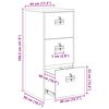 vidaXL File Cabinet Pink 44 x 50 x 106.5 cm Cold-Rolled Steel