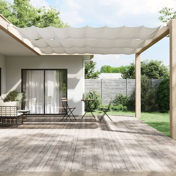 vidaXL Vertical Awning White 140x1200 cm Oxford Fabric