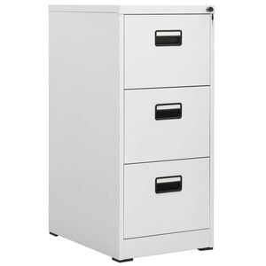 vidaXL Filing Cabinet Light Grey 46x62x102,5 cm Steel