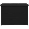 vidaXL Storage Bench Black oak 62 x 42 x 45 cm Engineered Wood