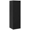 vidaXL Wall Cabinets 2 pcs Black 30x30x100 cm Solid Pinewood