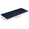vidaXL Stair Mats Self-adhesive 30 pcs 60x25 cm Navy Rectangular