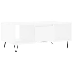 vidaXL Coffee Table White 90x50x36.5 cm Engineered Wood