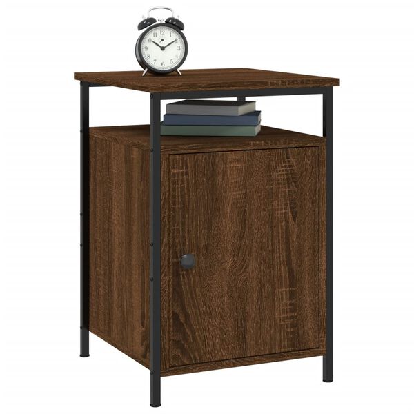 vidaXL Bedside Cabinets 2 pcs Brown Oak 40x42x60 cm Engineered Wood