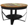 vidaXL Coffee Table Ø68x43 cm Solid Reclaimed Wood