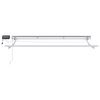 vidaXL Manual Awning Frame with LEDs White 2.5 x 2 m Aluminium