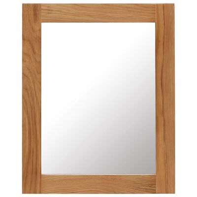 vidaXL Mirror 40x50 cm Solid Oak Wood
