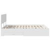 vidaXL Bed Frame with Headboard White 140 x 190 cm Engineered Wood