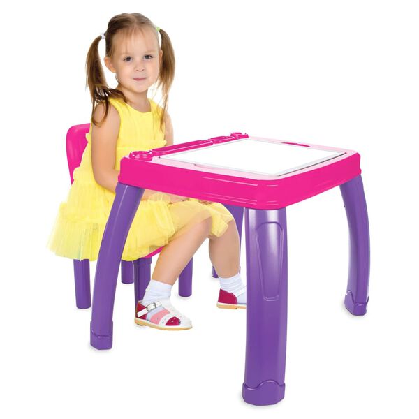 JAMARA 2 Piece Children's Seat Group Lets Study Pink