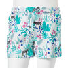 Kids' Shorts with Drawstring Ecru and Dark Mint 116