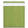 vidaXL Bamboo Laundry Basket Green 100 L