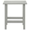 vidaXL Garden Adirondack Chair with Ottoman&Table Solid Fir Wood Grey