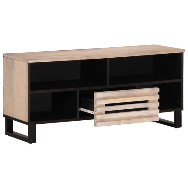 vidaXL TV Cabinet 100x34x46 cm Solid Wood Mango