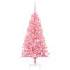 vidaXL Christmas Tree with 150 LEDs with Stand Pink 150 cm PVC
