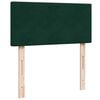vidaXL Box Spring Bed with Mattress Dark Green 90x190 cm Velvet