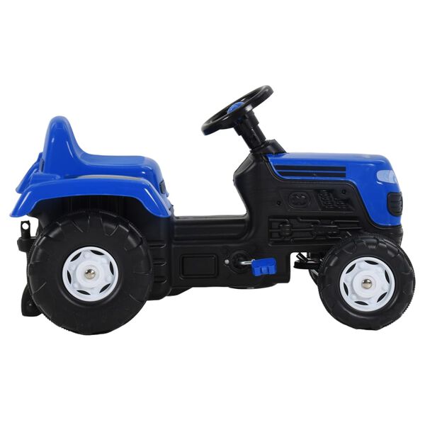 vidaXL Pedal Tractor for Kids Blue