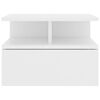 vidaXL Floating Nightstands 2 pcs White 40x31x27cm Engineered Wood