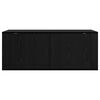 vidaXL Wall Mounted TV Cabinet Black Oak 100 x 34.5 x 40 cm