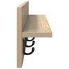 vidaXL Wall-Mounted Coat Rack Sonoma Oak 80 x 10.5 x 18 cm