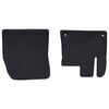 vidaXL Car Mat 2 pcs Black Rubber