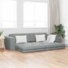 vidaXL Sofa Bed Light Grey 245 x 78 x 77 cm Velvet