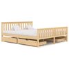 vidaXL Bed Frame without Mattress with 4 Drawers Solid Wood 180x200 cm Super King