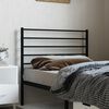 vidaXL Metal Headboard Black 75 cm