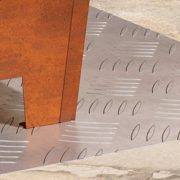 vidaXL Stair Tread Rectangular 2 pcs Silver 50 x 40 cm Aluminium