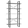 vidaXL 5-Tier Book Cabinet Concrete Grey 100x30x175 cm Engineered Wood