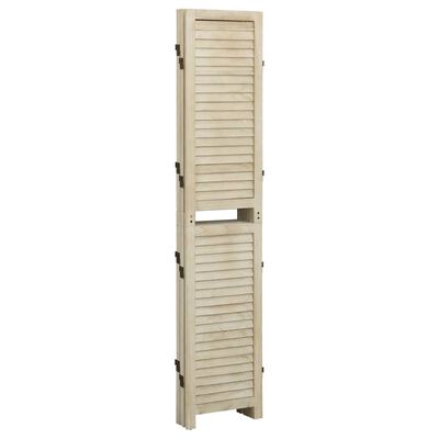 vidaXL 5-Panel Room Divider 175x165 cm Solid Wood Paulownia