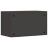 vidaXL Wall Cabinet for Garage with Gas-lift Door Black