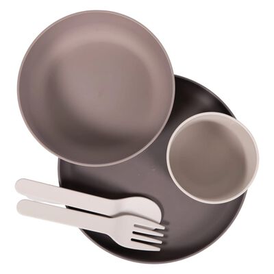 Bo Jungle 5 Piece Baby Tableware Set CPLA Grey