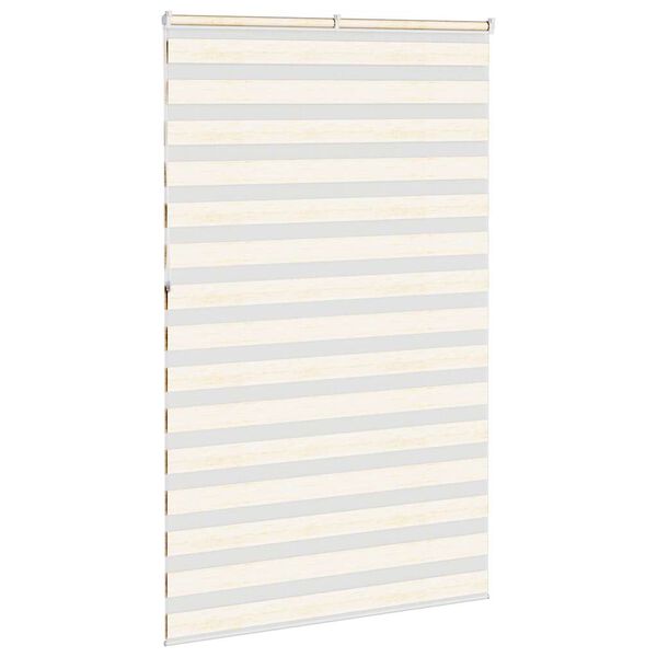 vidaXL Zebra Blind Marble Beige 140x230 cm Fabric Width 135.9 cm Polyester