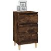vidaXL Bedside Cabinet Smoked Oak 40x35x70 cm Engineered Wood