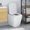 vidaXL Toilet Seat White 47.5 x 35 x 3.6 cm Duroplast