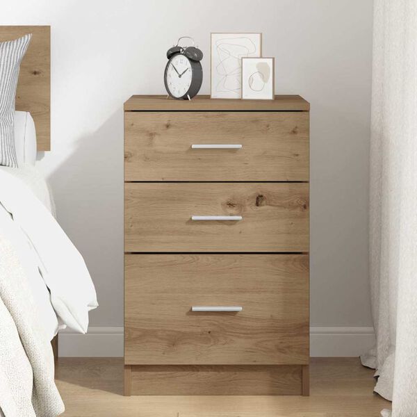 vidaXL Bedside Cabinet Artisan Oak 40 x 40 x 63 cm Engineered Wood