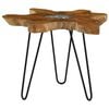 vidaXL Coffee Table | Multicolour with Transparent finish and Black legs