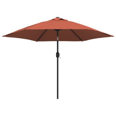vidaXL Outdoor Parasol with Metal Pole Terracotta 300 cm