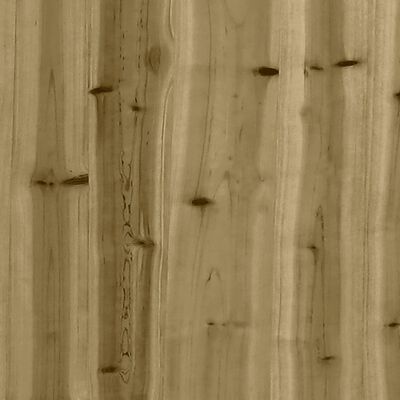 vidaXL Garden Bench Gabion Design 347x71x65.5 cm Impregnated Wood Pine