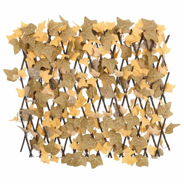 vidaXL Artificial Maple Leaf Trellis Expandable Orange 5 pcs 180x60 cm