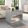 vidaXL Coffee Table with Infinity LED Grey Sonoma 50x50x50 cm