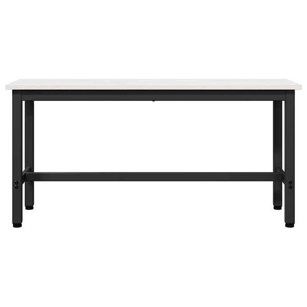 vidaXL Dining Bench White 100 x 32.5 x 49 cm Solid pine wood